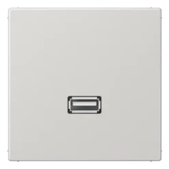 Adaptador USB 2.0 em Termoplástico Cinzento Claro Série LS JUNG MALS1122LG