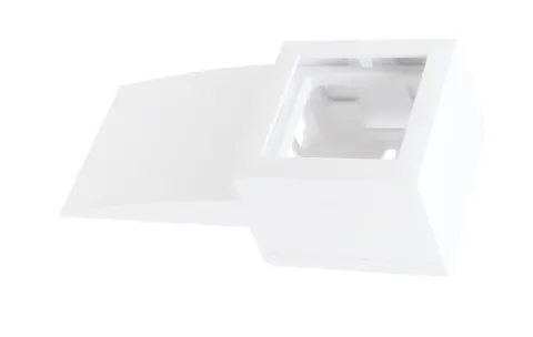 Adptador lateral Q45 P/ calhas 75x20 efapel branco 10968 abr