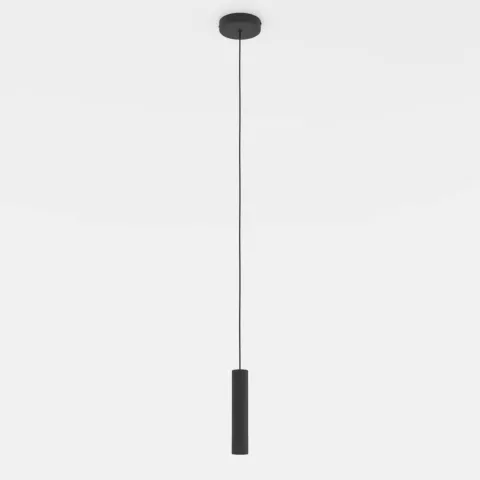 ALMUDAINA Candeeiro de Teto Suspenso LED em Aço Preto 110cm 900926