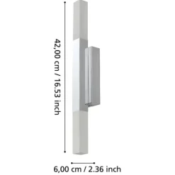 Aplique casa de banho LED com proteção IP44 ALCUDIA EGLO 900618