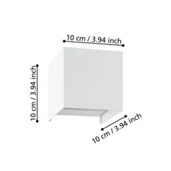 Aplique de Parede Branco com LED Integrado VALMONTONE EGLO 901051