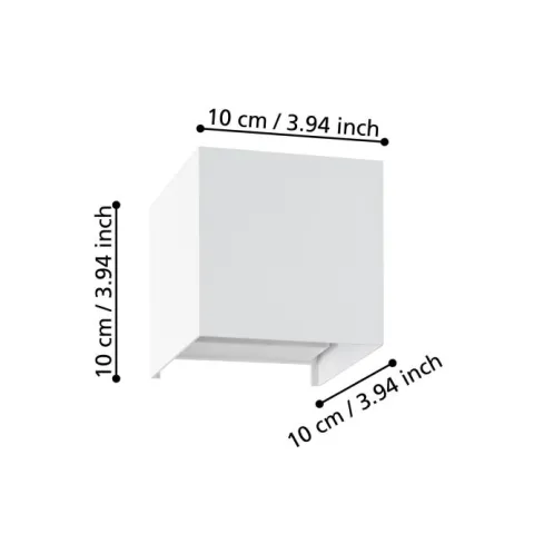 Aplique de Parede Branco com LED Integrado VALMONTONE EGLO 901051