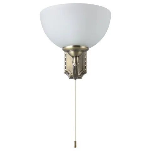 Aplique de Parede com Abajur de Vidro Branco Acetinado SAVOY EGLO 82751
