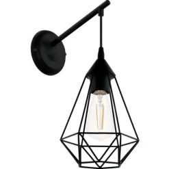 Aplique de Parede com Abajur de Arame em Forma de Diamante TARBES EGLO 49081