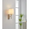 Aplique de Parede com Abajur em Tecido Branco PASTERI EGLO 94924