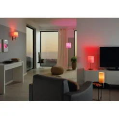 Aplique de Parede com Abajur em Tecido Branco PASTERI EGLO 94924