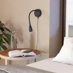Aplique de Parede com Braço Flexível e USB OLIVANDINO EGLO 901781