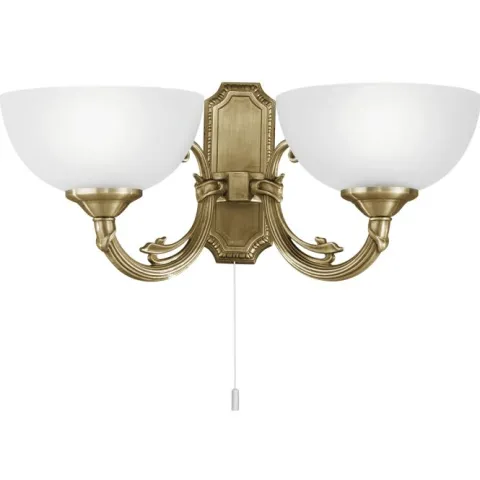Aplique de Parede com Dois Braços em Metal Bronze SAVOY EGLO 82752
