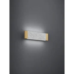 Aplique de Parede com Madeira e Feltro Cinzento VALLELADO EGLO 390387