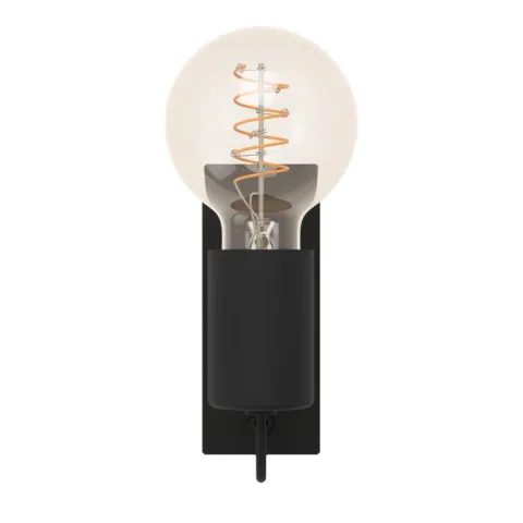 Aplique de Parede em Madeira e Metal Preto BAILRIGG EGLO 43903