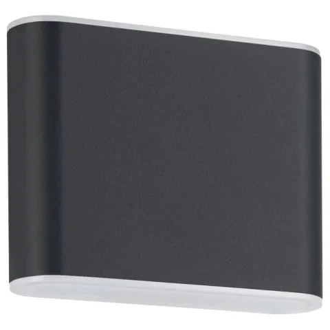 Aplique de Parede Exterior Antracite com LED e CCT GRUTTI EGLO 901025