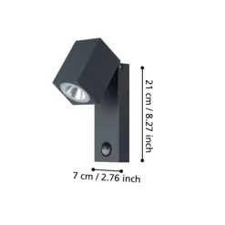 Aplique de Parede Exterior com Sensor de Movimento SAKEDA EGLO 96287