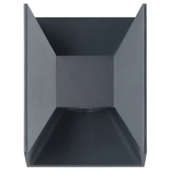 Aplique de Parede Exterior com LED e Alumínio Fundido Preto MORINO EGLO 93319