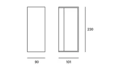 Aplique de Parede Exterior Forlight Ara Big Branco PX-0375-BLA