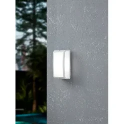 Aplique de Parede Exterior LED Branco CAMARDA EGLO 900807