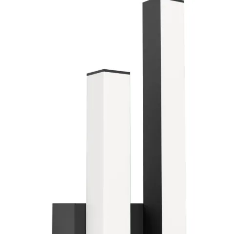 Aplique de Parede Exterior LED em Aço Zincado Preto SERRICELLA EGLO 900133