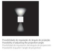 Aplique de Parede Exterior LED Antracite 3000K 2040.107.7XL Tromilux 2040.107.7XL Grafite