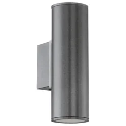 Aplique de Parede Exterior LED com Corpo Cilíndrico e Vidro Transparente RIGA EGLO 94103