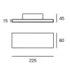 Aplique de Parede Forlight Thin LED Preto DE-0509-NEG