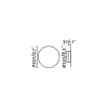 Aplique de Parede Led Board 7w Preto Faro 01040