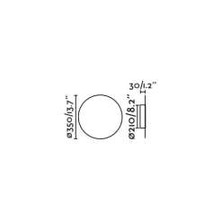 Aplique de Parede Led Board 7w Preto Faro 01040
