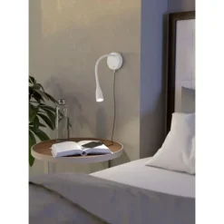 Aplique de Parede LED com Braço Flexível e USB OLIVANDINO 1 EGLO 901782