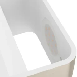 Aplique de Parede LED com Corpo Cubo Níquel Mate SANIA 4 EGLO 98424