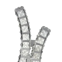 Aplique de Parede LED com Cristais e Acabamento Cromado TONERIA EGLO 39004