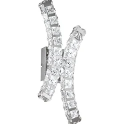 Aplique de Parede LED com Cristais e Acabamento Cromado TONERIA EGLO 39004