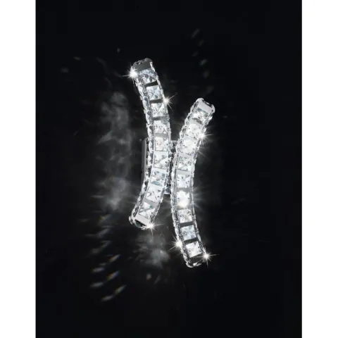 Aplique de Parede LED com Cristais e Acabamento Cromado TONERIA EGLO 39004