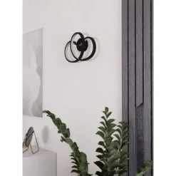Aplique de Parede LED com Design Moderno em Alumínio Preto GIANELLA EGLO 900949
