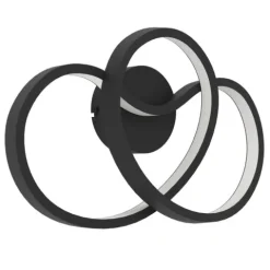 Aplique de Parede LED com Design Moderno em Alumínio Preto GIANELLA EGLO 900949