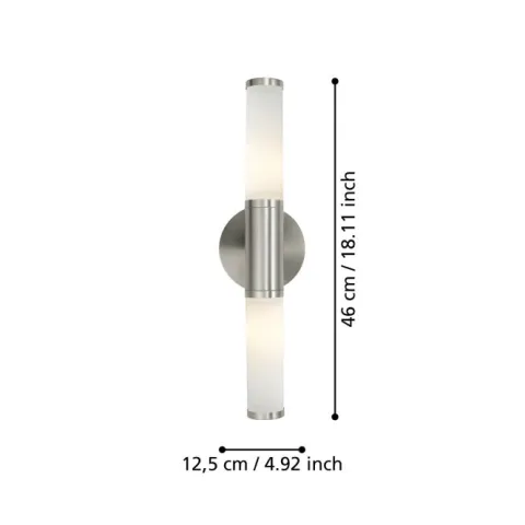 Aplique de Parede LED com Difusor em Vidro Opalino PALMERA EGLO 87222