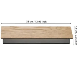 Aplique de Parede LED com Madeira e Aço Preto ZUBIALDE EGLO 901741