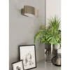 Aplique de Parede LED Curvo em Metal Níquel Mate MACCACARI EGLO 98543