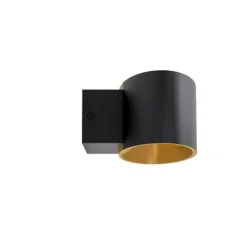 Aplique de Parede LED Curvo Preto e Dourado MACCACARI EGLO 98542