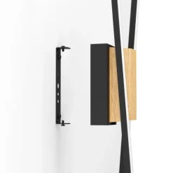 Aplique de Parede LED em Metal Preto e Madeira Natural PANAGRIA EGLO 900491