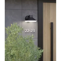 Aplique de Parede LED Exterior Preto e Branco NINNARELLA EGLO 900688