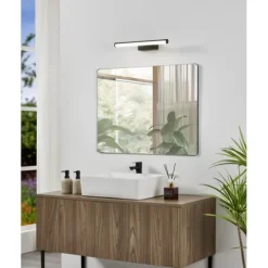 Aplique de Parede LED para Espelho Branco e Preto VADUMI EGLO 901957