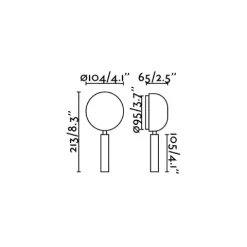 Aplique de Parede Led Press Branco Faro 62350