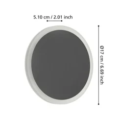 Aplique de Parede LED Preto e Branco TALAMELLO 1 EGLO 901585