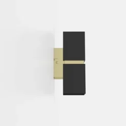 Aplique de Parede LED Preto e Dourado PASSA EGLO 95373