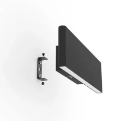 Aplique de Parede LED Retangular em Alumínio Preto CLIMENE EGLO 390116