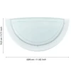 Aplique de Parede Metálico Branco com Tampa de Vidro PLANET 1 EGLO 83154