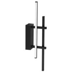 Aplique de Parede Moderno com LED Preto TREPILIANO EGLO 902139
