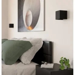 Aplique de Parede Preto com LED Integrado VALMONTONE EGLO 901049