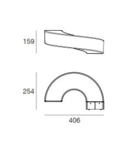 Aplique de Parede Saturn LED ma[&]de 7654