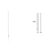 Aplique de Parede Xilema Branco LED 1801mm ma[&]de 7777