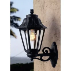 Aplique Exterior Bisso/Anna Preto E-27 Fumagalli