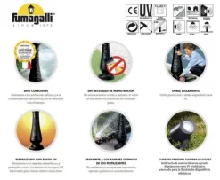 Aplique Exterior Franca 90 1L Preto Fumagalli